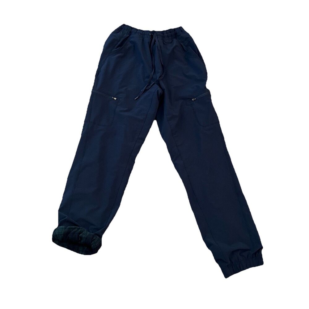 Eddie Bauer Women’s Cargo Pants 6 Fleece Lined Drawstring Elastic Waist Outdoor